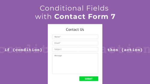 Conditional Fields for Contact Form 7 pro
