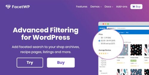 FacetWP – Advanced Filtering For WordPress
